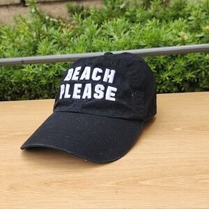 Victoria’s Secret Beach Please PINK Black hat / baseball cap